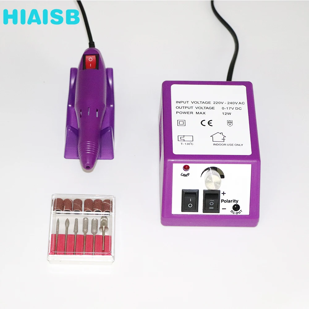 

20000RPM 12W Electric Nail Master Art Drill Machine Professional Manicure Machine Nail Drill Cuticle Bit Sanding Bands Set