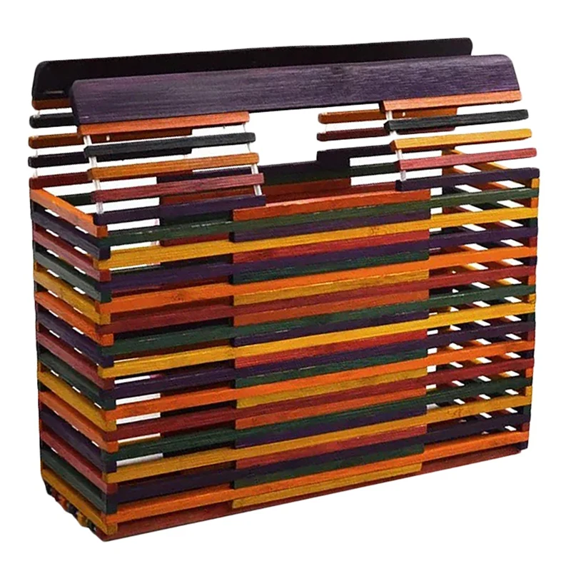 

New Fashion Girls Bamboo Handbag Messenger Holiday Summer Beach Bags for Women Popular