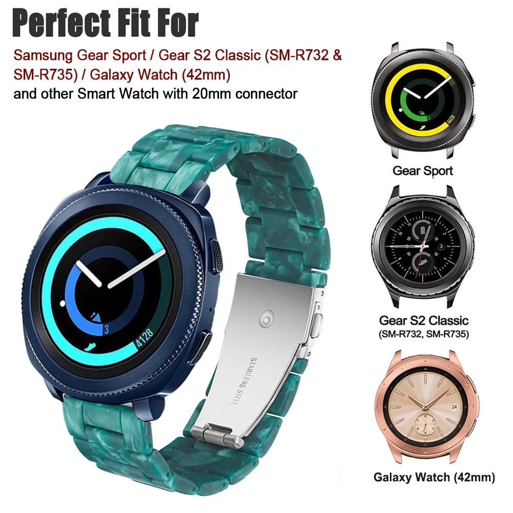 22 мм ремешок для часов из смолы для samsung galaxy 46 мм gear s3 ремешок из нержавеющей стали с пряжкой huawei gt ремешок для часов
