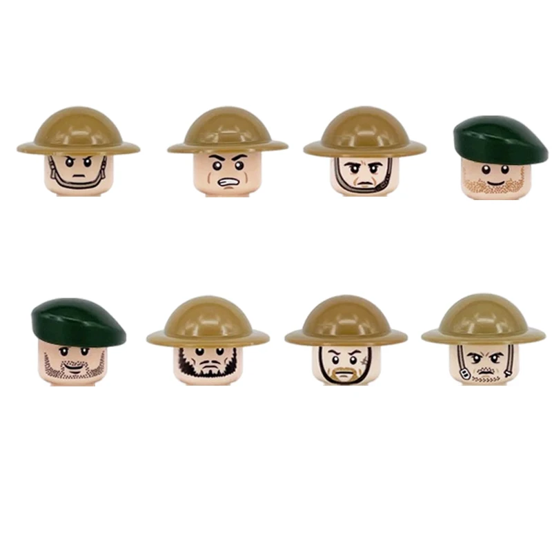 Детали для шлема военная армия WW2 британский солдат аксессуары конструктора