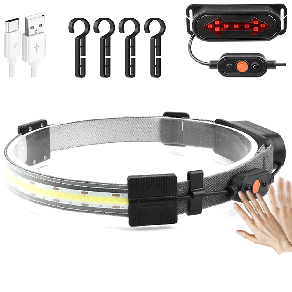 

Ультратонкий светодиодный налобный фонарь на шлем с датчиком движения, 12 Вт, 1500 ма