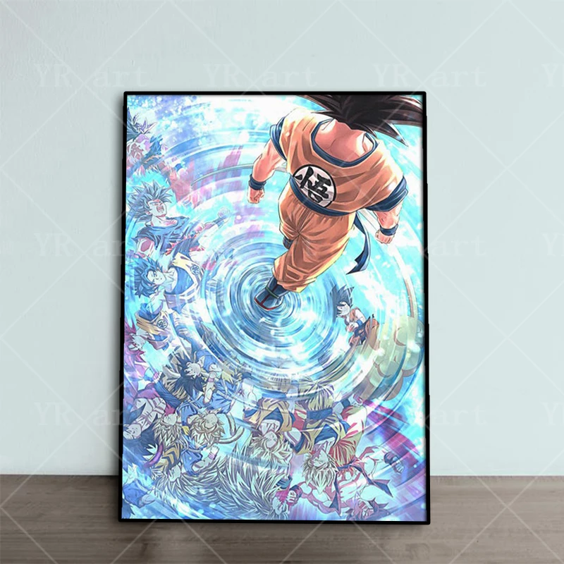 Goku,Vegeta -3D Lenticular Effect- Anime Dragon Ball Z Poster, 2