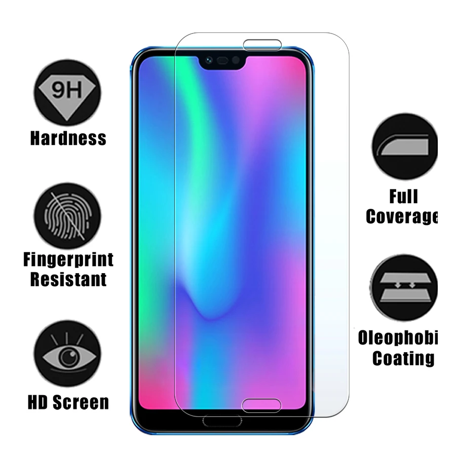 9H HD Protective Glass on the for Huawei P20 Pro P10 P9 Plus P8 Lite Ultra Slim Screen Protector Light | Мобильные телефоны и