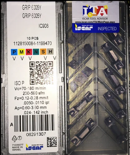 ISCAR 10 шт. карбидные вставки GRIP6005Y IC908
