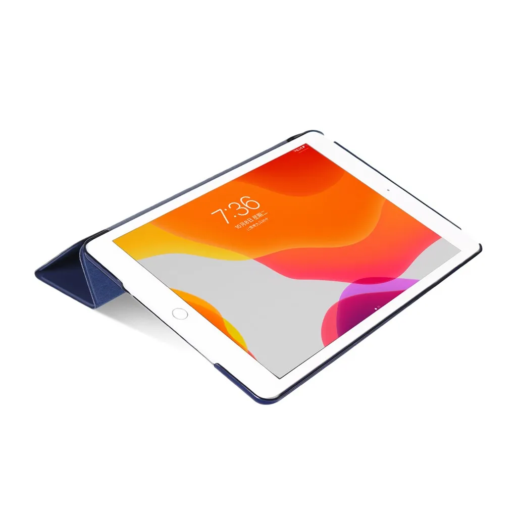 20# чехол для iPad 10,2 дюймов с подставкой и функцией автоматического сна, умный кожаный чехол-книжка для iPad 7th Gen A2200 A2123, чехол