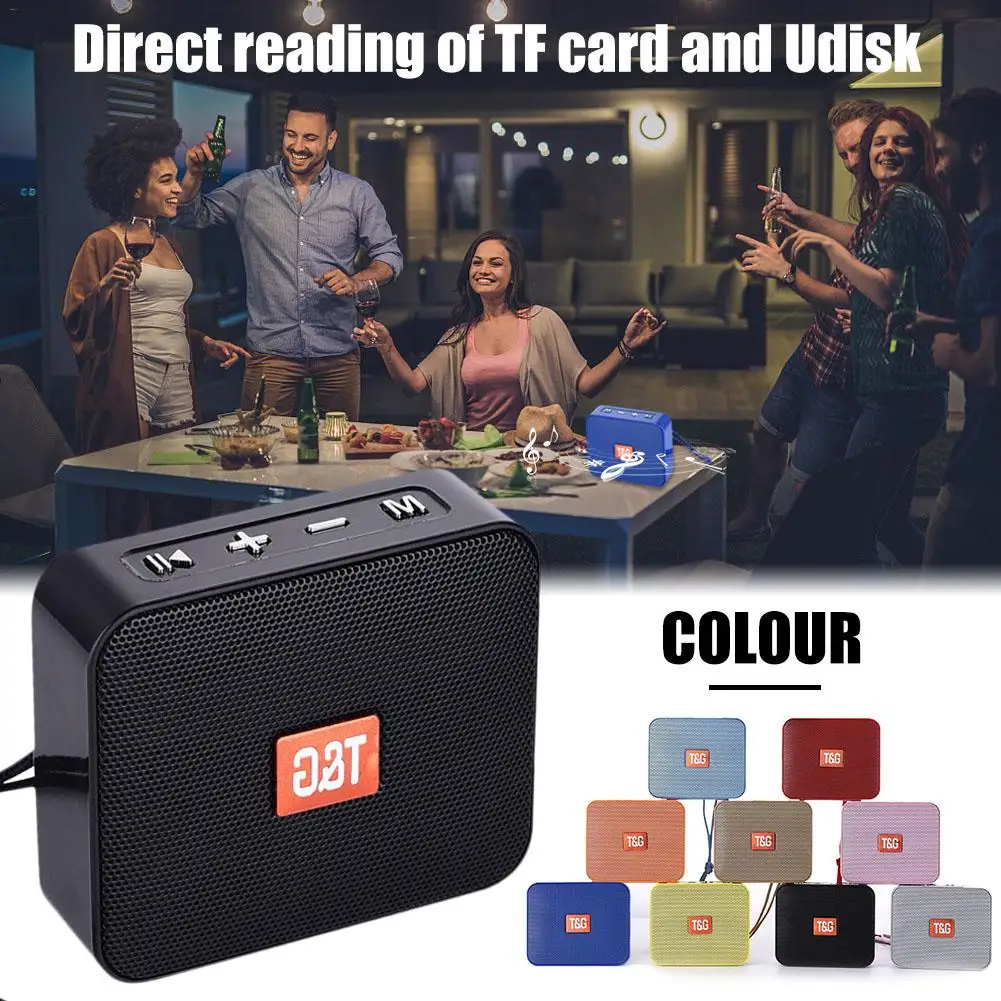 Уличный сабвуфер мини динамик s TG166 TWS Bluetooth портативный с поддержкой TF карты u диск
