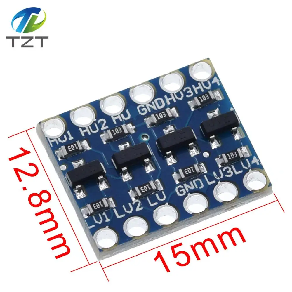10 шт. 4 канала межсоединений интегральных схем I2C материнскую плату преобразователь уровня двунаправленный при напряжении от 5 в до 3,3 релейный модуль для Arduino