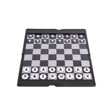 Trwała podróż przenośna kryty odkryty łatwe do przenoszenia kieszonkowy szachy magnetyczny Chessman składana tablica gra rozrywka interaktywna tanie tanio TONQUU 12 lat Z magnetycznym CN (pochodzenie) Other Szachy warcaby