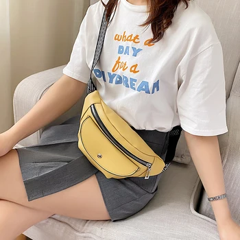 

Waist Purse Fanny Pack belt bags for women 2020 Sports Pockets running belt Purse Zipper Shoulder Chest messager Bag