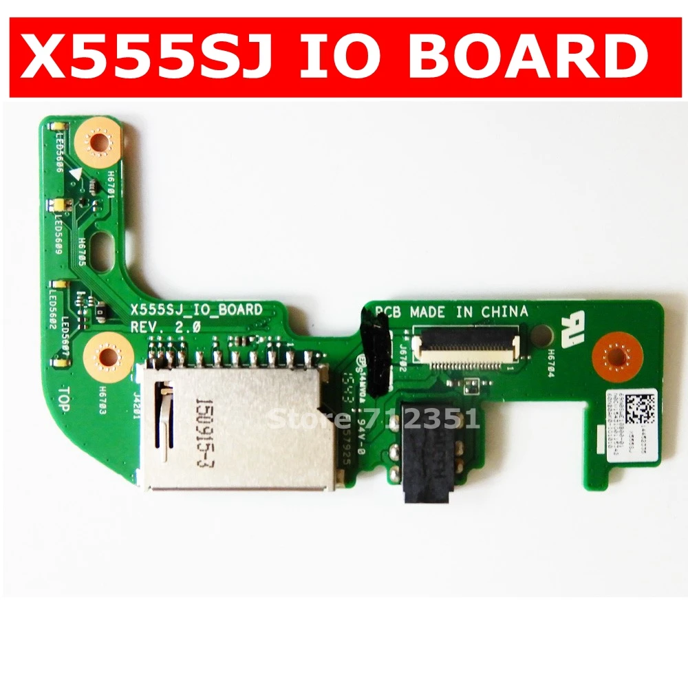 Плата ввода-вывода X555SJ REV 2 0 для ASUS X555S A555S F555S A555 плата аудиоплата материнская
