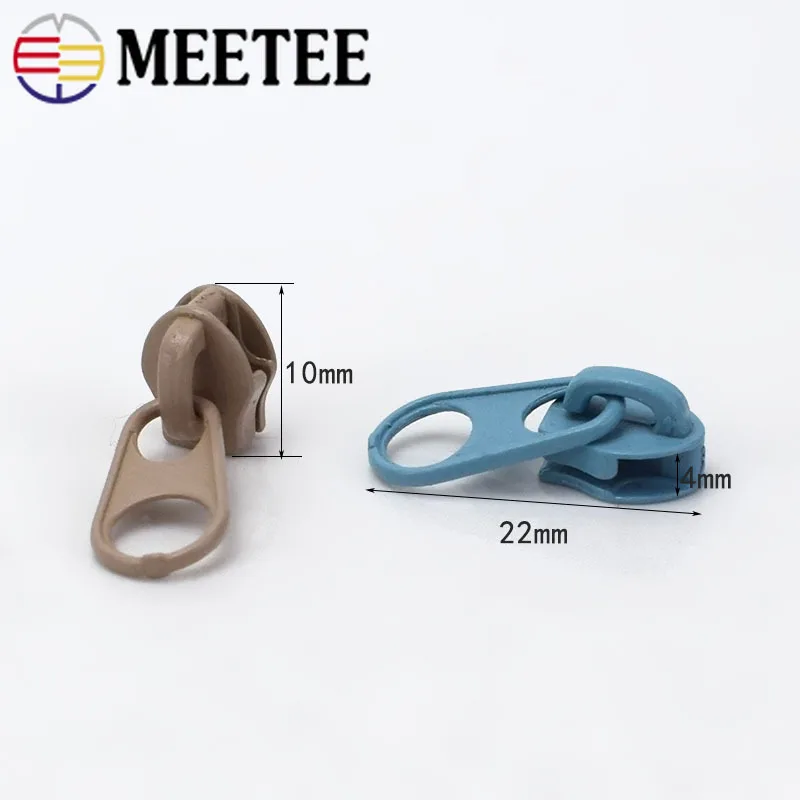 20 шт. цветной 3 # нейлоновый Съемник на молнии Meetee для нейлоновых застежек сделай