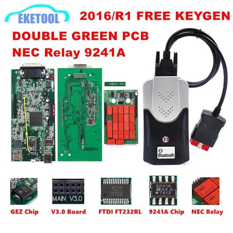 Сканер Multidiag Pro + V3.0 с двумя печатными платами NEC 9241A чипы Bluetooth USB для