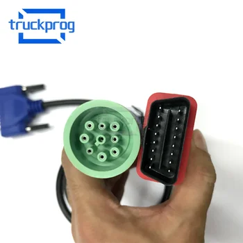 9 Pin к OBD2 Интерфейс диагностический кабель дизельный грузовик DPA5-9OBDII-CABLE J1939 J1962 J1708 Кабель-адаптер 9 Pin к OBD2 Интерфейс диагностический кабель дизельный грузовик DPA5-9OBDII-CABLE J1939 J1962 J1708 Кабель-адаптер