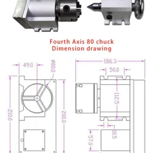 Аддитивная 4-я ось для 5 осей cnc 6040 2200w