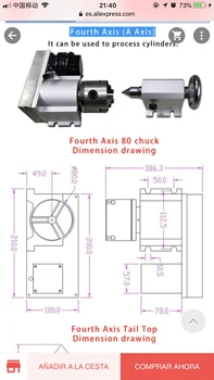 

addional 4th axis for 5 axis cnc 6040 2200w