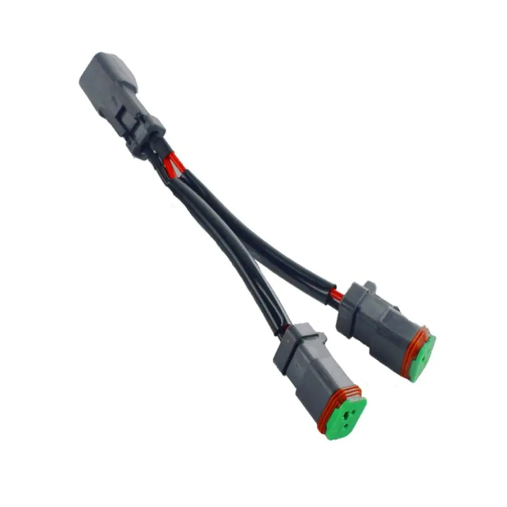 Y-Shape Dual Outputs Deutsch DT DTP Adapters Connectors Splitters Compatible With LED Pod Lights Light Bar Work Lamps | Автомобили и