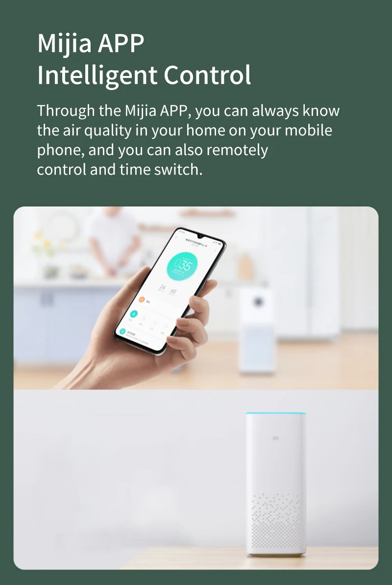 Mijia очиститель воздуха Pro H белый OLED сенсорный дисплей Mi Home APP управление 600m3/h частицы CADR сильное удаление формальдегида