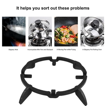 

1pc Practical Household Reusable Ligtweight Kitchen Accessories Stand Stove Rack Hotel Restaurant Home