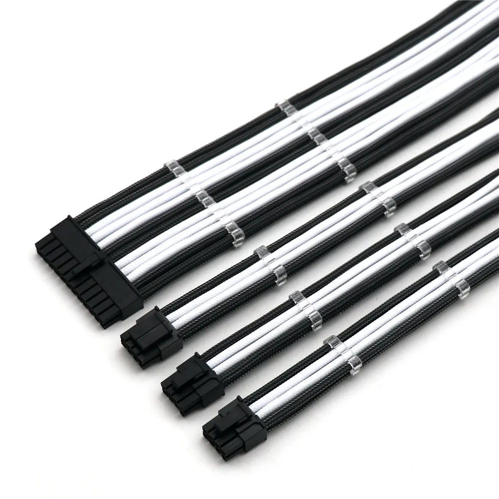 Kit de Cabo de Extensão Básico Personalizado Cabo de Extensão Pci-e Psu Atx Gpu 8pin mm 24pin Mais 4pin Pin Gpu Mais Pin - Imagem 4