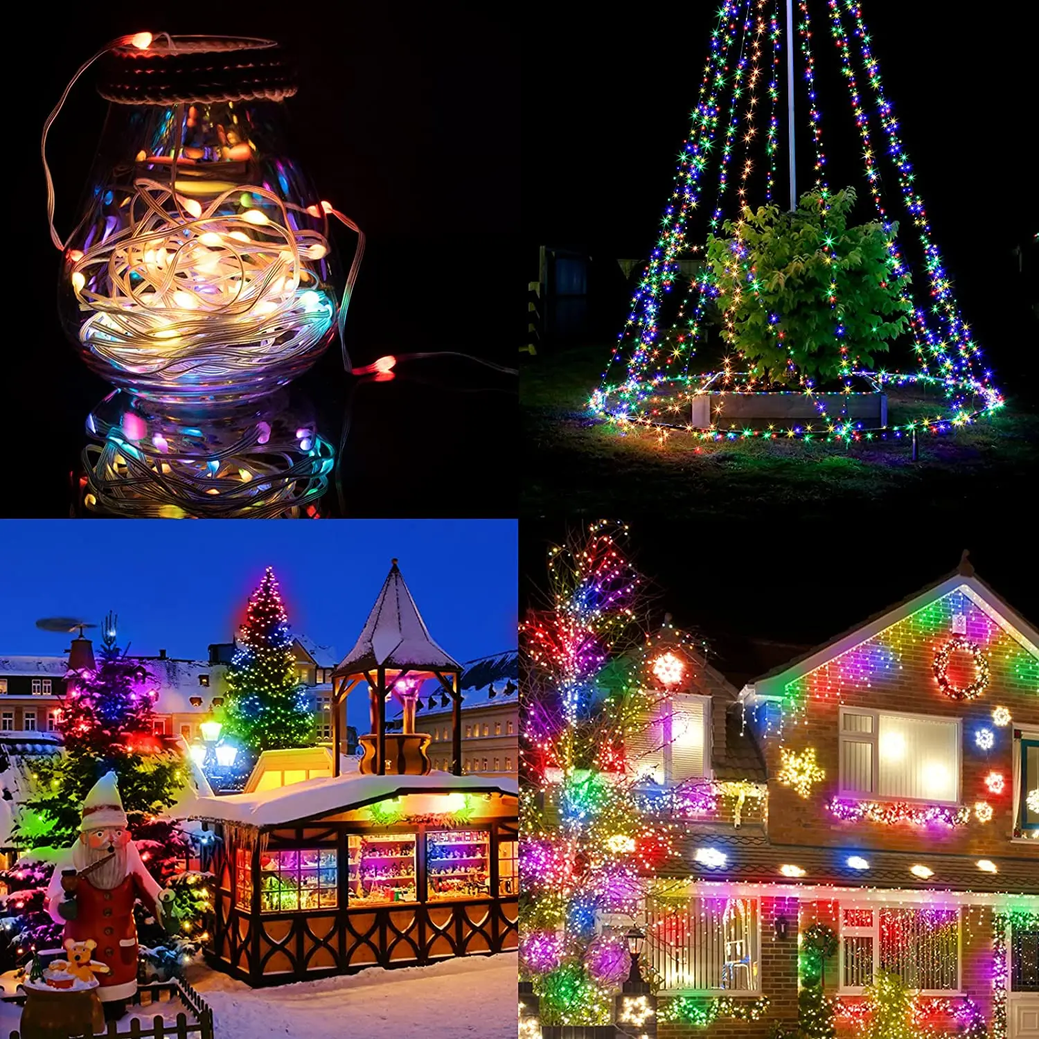 Bluetooth LED Fairy String Light Remote Control Christmas Garland Lamp 15m/20m Copper Wire Waterproof for Wedding Home Party led string lights outdoor