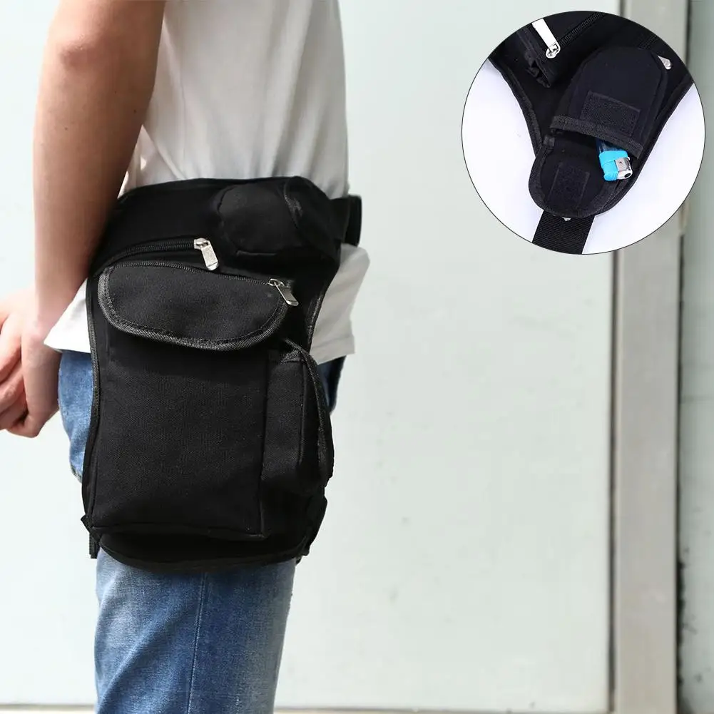 Multi-functional Sport Fanny Pack Men Leisure Bag Cycling Tactics Canvas Waist Motorcycle Rider Leg Auto Accessories |