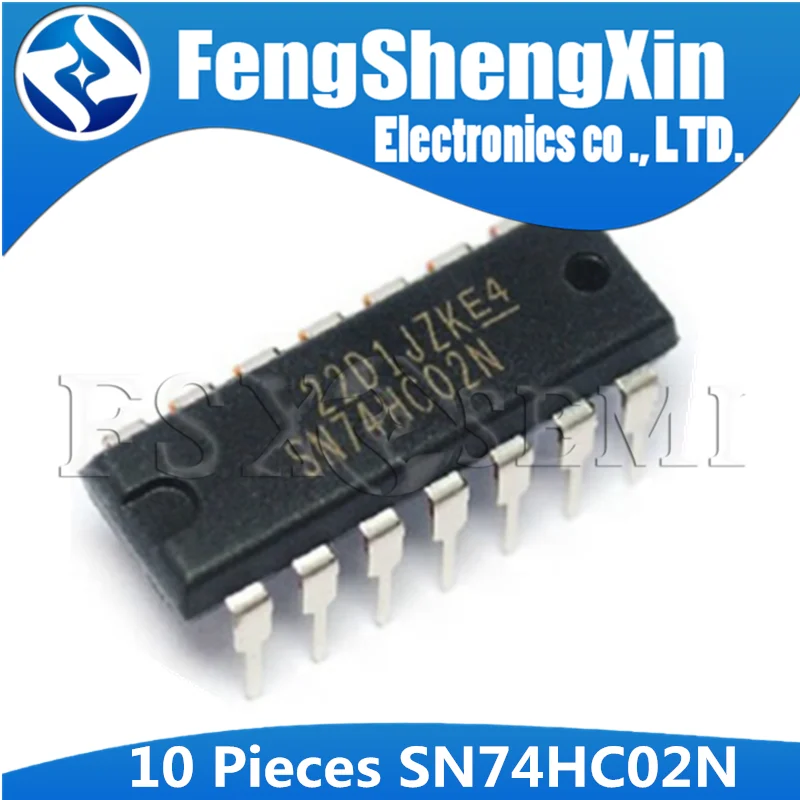 10 шт./лот 74HC02N DIP-14 SN74HC02N 74HC02 IC | Электронные компоненты и принадлежности