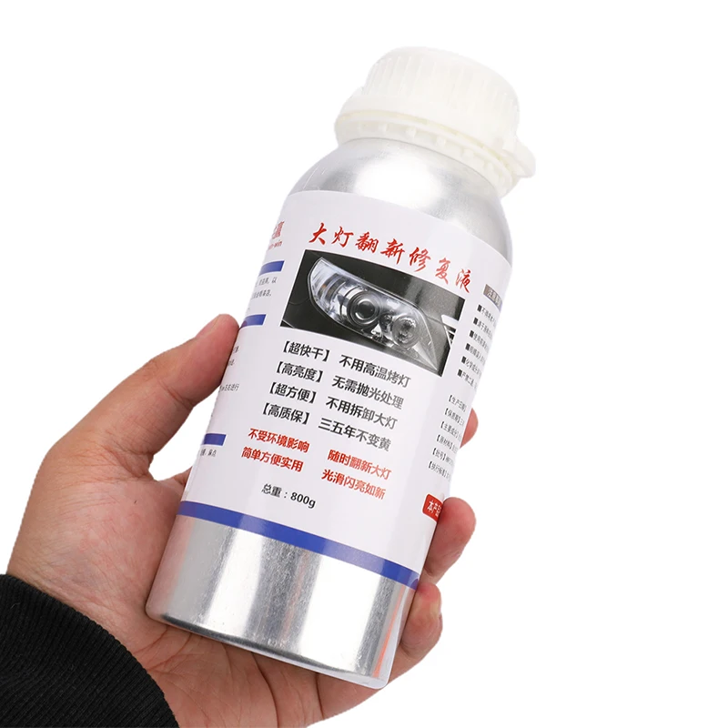 

1pc 800ML Car Headlight Repair Fluid Headlight Polishing Restoration Chemical Polishing The Headlights