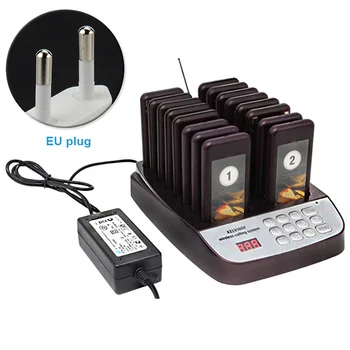 

16 Units Queuing Clinic Accessories Church Buzzer Equipment Wireless Guest Waiting Paging System Restaurant Calling Pager