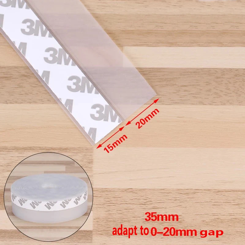 Самоклеящаяся уплотнительная лента для дверей 5 метров 35 мм ветрозащитная