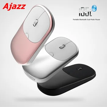 

Ajazz i35t Slim Rechargeable Bluetooth Wireless/2.4G Dual-Mode Lightweight Notebook Laptop Mouse,10m Wireless Transmission