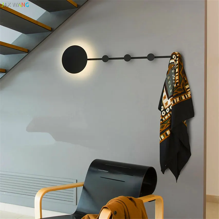 JW-Nordic-Clothing-Cap-Rack-Wall-Lamps-LED-Round-Iron-Sconces-Lights-Aisle-Door-Locker-Room(2)