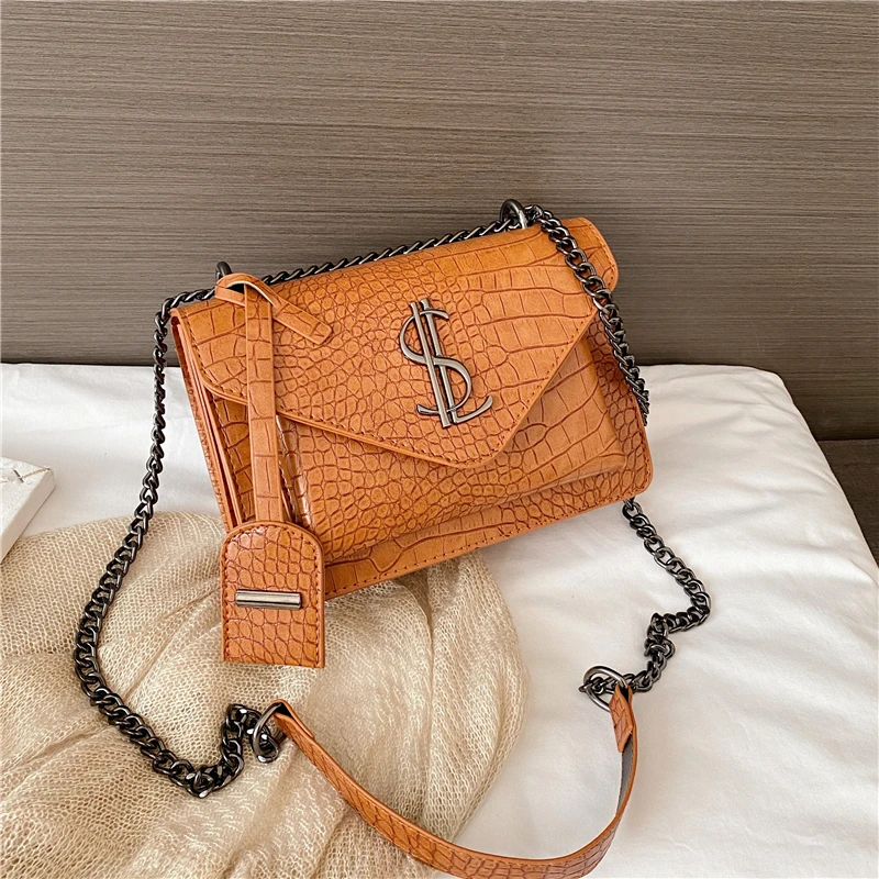 

Luxury Handbags Famous Brand Women Bags Designer Lady Crocodile pattern Shoulder Crossbody Bags Leather Women Messenger handbags