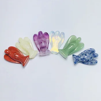 

Angel Shape Crystal Stone Healing Reiki Energy Gemstone Pendant Figurine Gift For Home Decoration Craft Gift