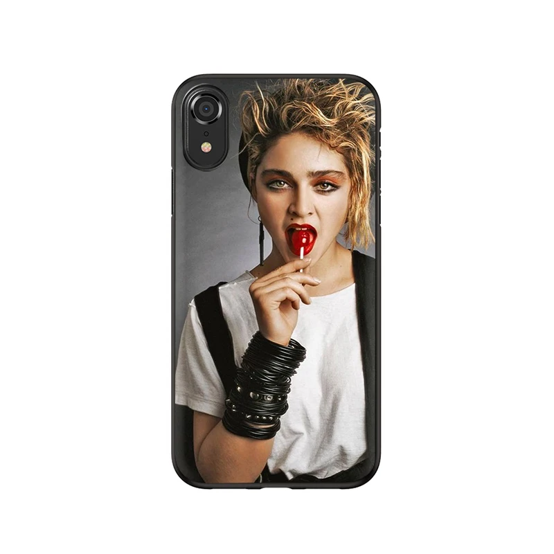 Силиконовый чехол EWAU madonna для iPhone 5 5S SE 6 6s 7 8 Plus X XR XS Max - Цвет: B8