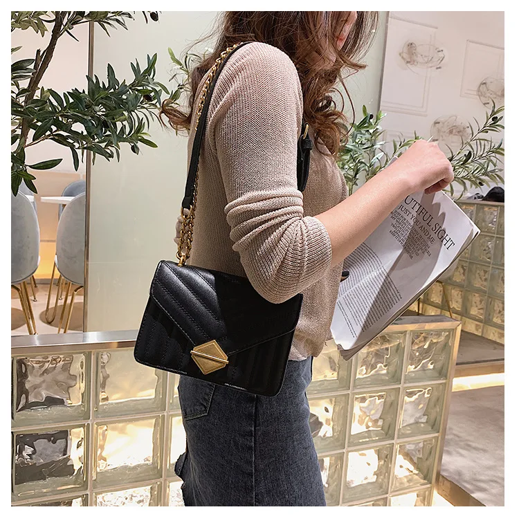 Bolsos Mujer Bolsas Feminina Sense универсальная сумка на цепочке Ins на одно плечо Маленькая квадратная Женская стильная