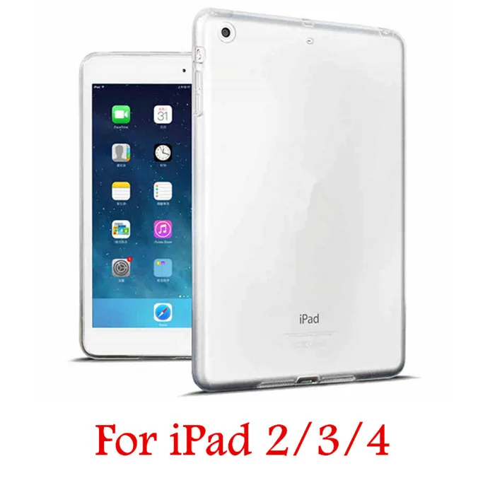 Для нового iPad 9,7 чехол TPU силиконовый прозрачный тонкий чехол для iPad Air 2 Air 1 Pro 10,5 Mini 2 3 4 Coque Capa Funda - Цвет: 2 3 4