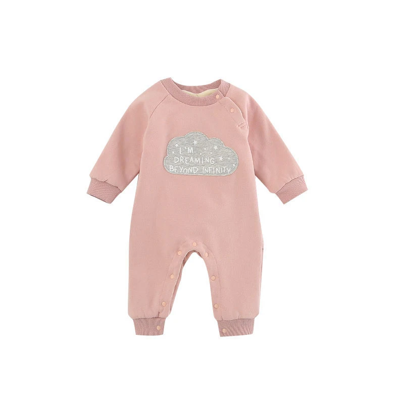 Комбинезоны для новорожденных хлопковые комбинезоны с длинными рукавами милые