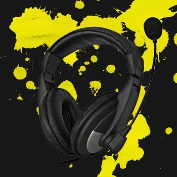 

3.5 Mm Headset Headphones With Microphone Mic For Computer Gaming Stereo PC