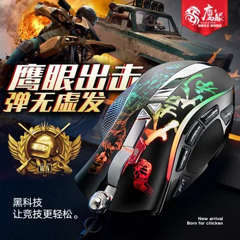 

Hawkeye Chicken Gaming Mouse Hand Travel-Side E-Sports Gaming Mouse Office Mouse Hot Selling Mouse