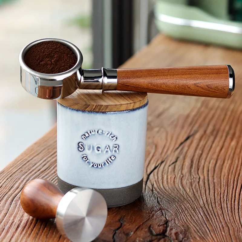 53MM Coffee Bottomless Portafilter Stainless Steel Machine For La