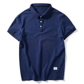 

2019 New LS147 Polos Shirt Men Summer Hot Sale Casual Outwear Solid Short Sleeve Shirt Male Breathable Mens Tee Shirt