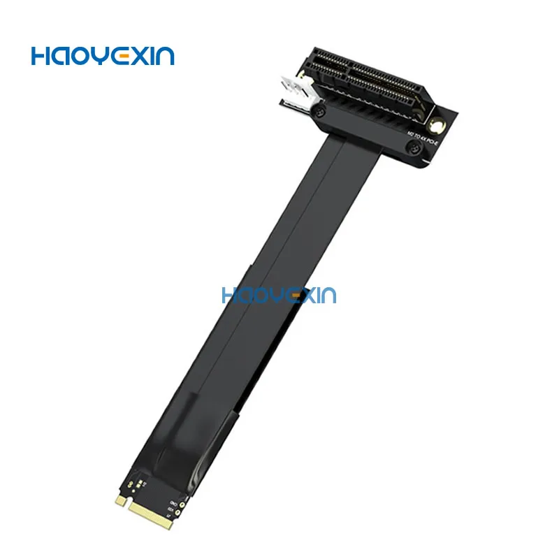 para Pcie Riser Pcie x4 Pci-e3.0 4x para M.2 Nvme m Chave 2280 Riser Cartão Gen3.0 Cabo m2 Chave-m Pci-express Cabo de Extensão 32g Bps m2 - Imagem 6