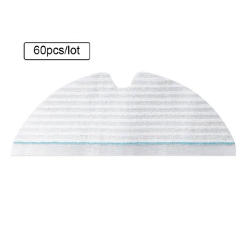 

60pcs Mop Cloth For Xiaomi Roborock S6 T6 robot Vacuum Cleaner Replacement disposable moping cloths pads Accessories
