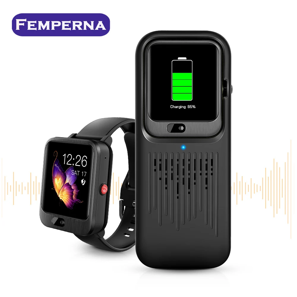 

Femperna LEM11 4G Smart Watch Video Call With 1200mah Power Bank Wireless Bluetooth Speaker Smart Watch Women for Android 7.1