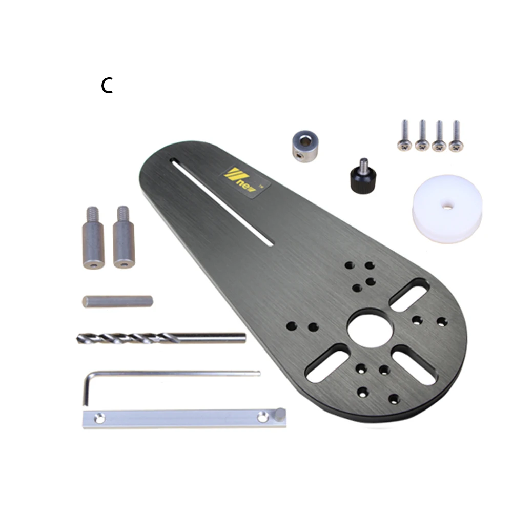 

Durable Woodworking Cutting Jig Set Tool Bakelite Electric Trimmer Use Practical Milling Efficient Circle Groove Professional