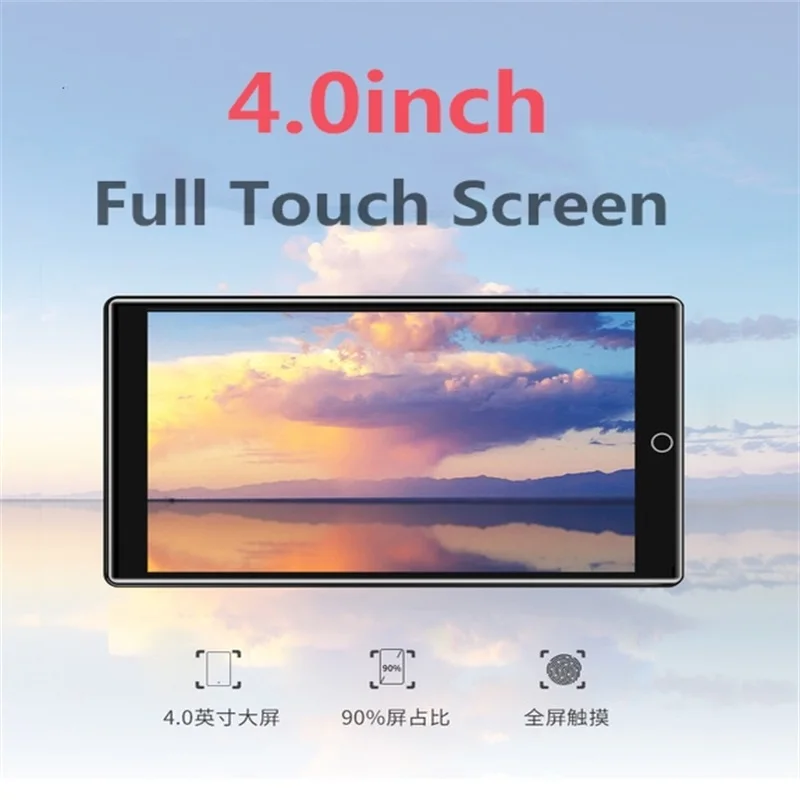 Mp4 player Music player Mini media player RUIZU H1 MP4 Player 4.0 inch Full Touch Screen With Bluetooth 5.0 FM Radio Recording E-book Video Music Player Built-in Speaker