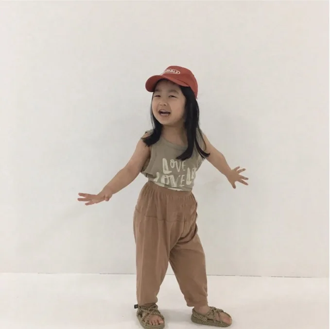 Girls Anti Mosquito Pants Summer NEW CHILDREN'S Knitted Pants Fashion Korean-style Crawler Striped Pants