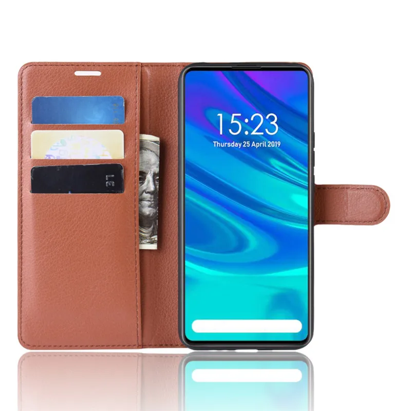 Huawei P Smart Z чехол Роскошный кожаный бумажник флип-чехол для телефона для huawei P SMART Z чехол для телефона с держатель для карт