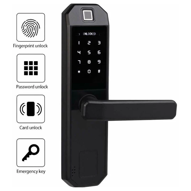 

Zinc Alloy Door Lock Biometric Fingerprint Security Electronic Password