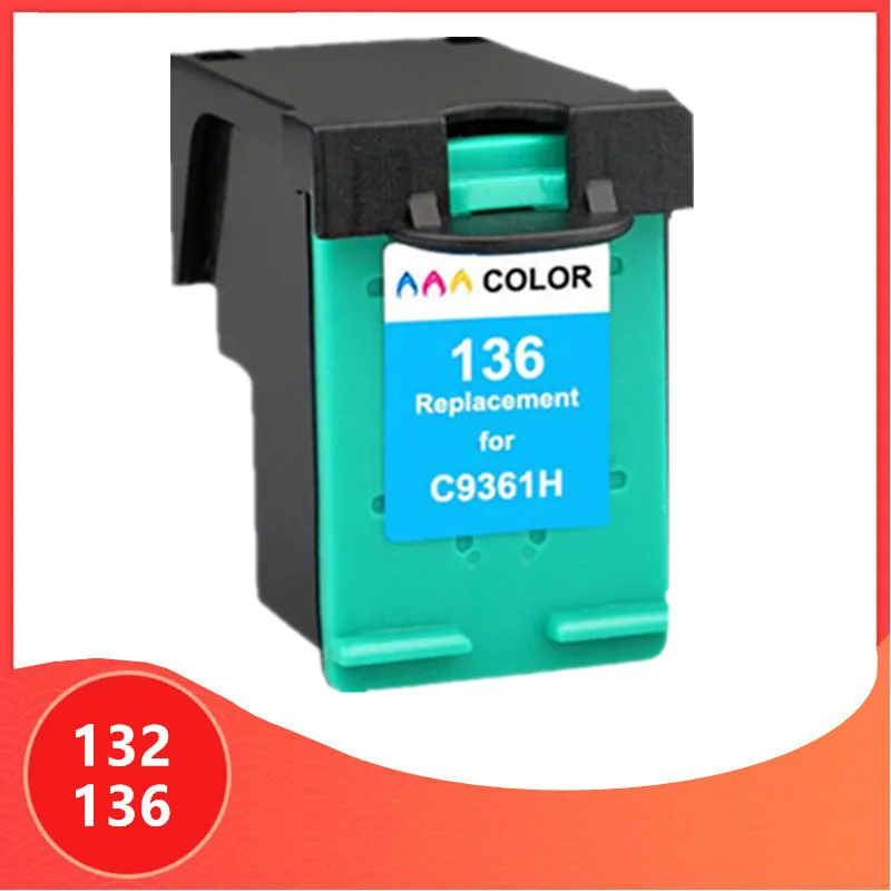 Чернильный картридж для принтера hp 132 136 Photosmart 2573 C3183 1513 Officejet 6213 5443 D4163 pcs1513 |